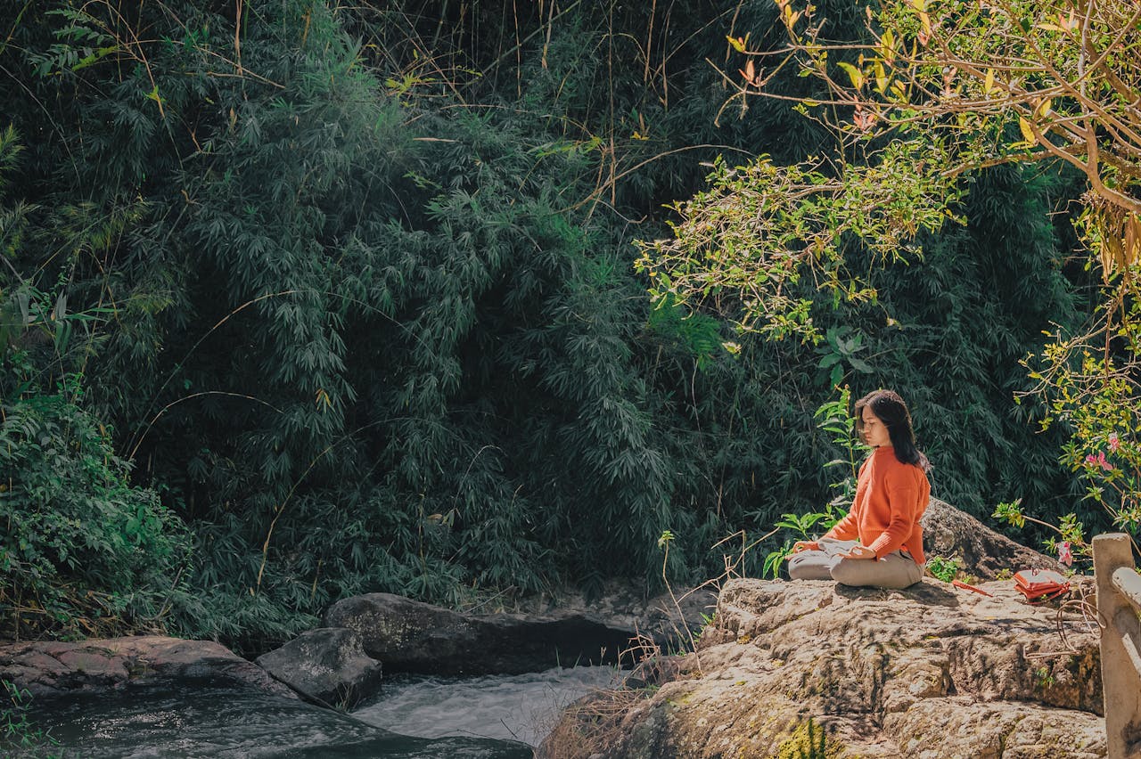 Woman in the forest